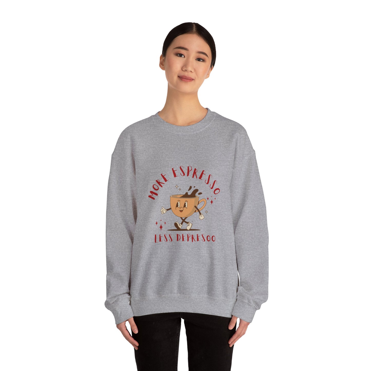 More Espresso Less Depresso Crewneck Sweatshirt