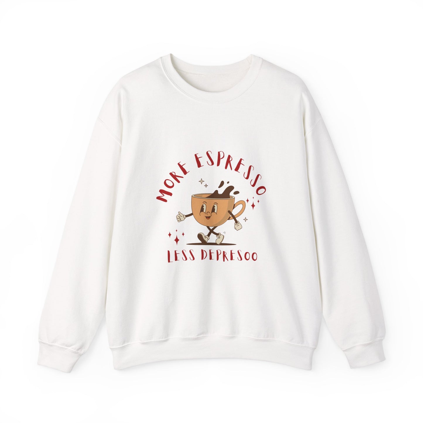 More Espresso Less Depresso Crewneck Sweatshirt