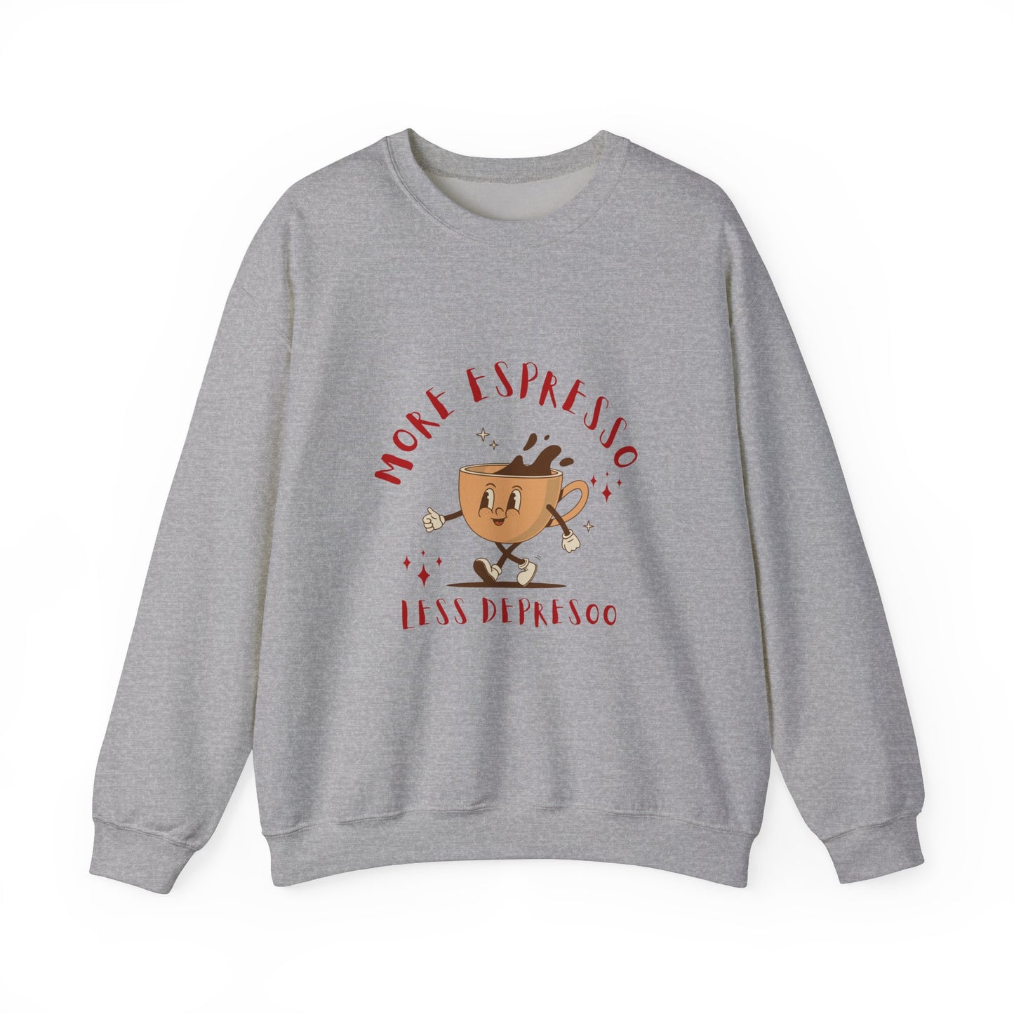 More Espresso Less Depresso Crewneck Sweatshirt