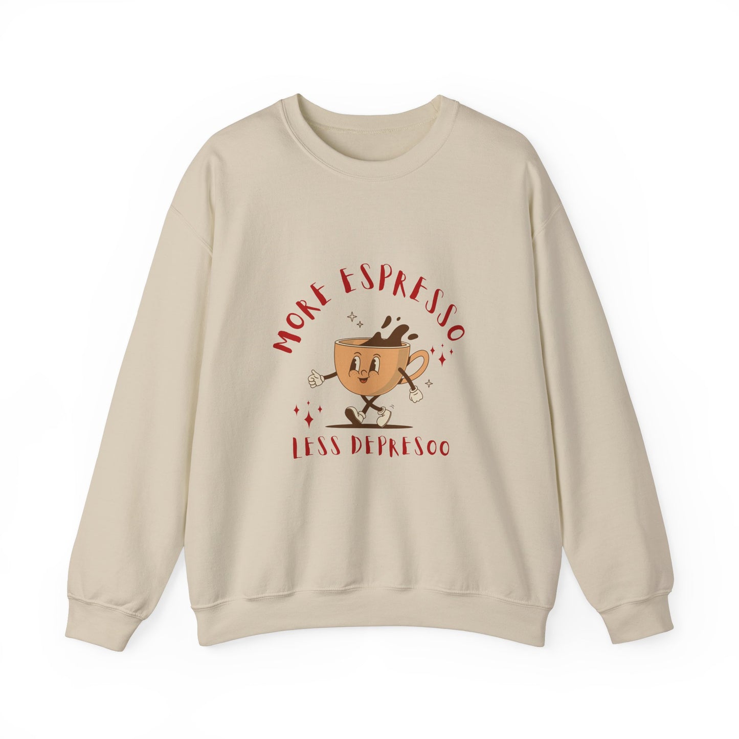 More Espresso Less Depresso Crewneck Sweatshirt
