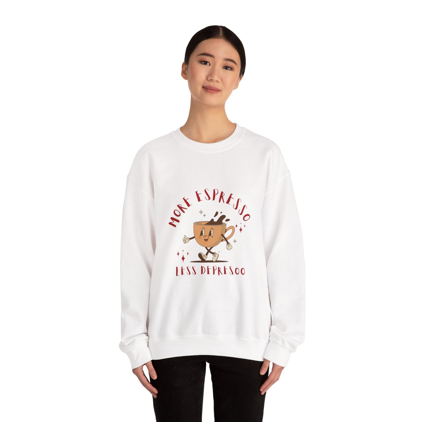More Espresso Less Depresso Crewneck Sweatshirt